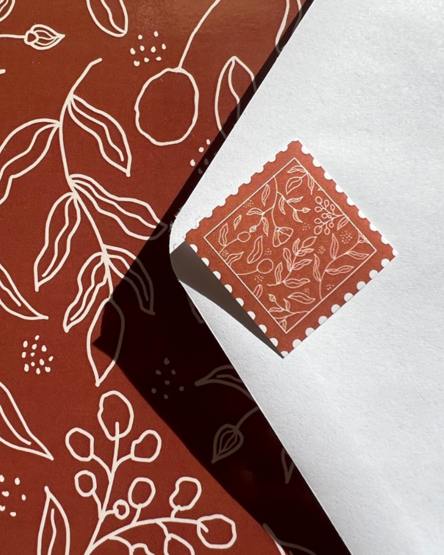 Terracota Blooms Greeting Card