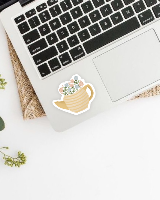 Bloom Teapot Sticker