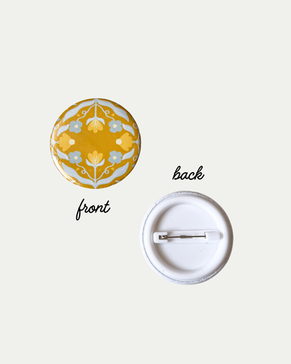 Golden Hour Button Pin