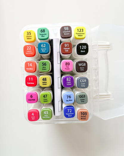 Alcohol Markers Dual Tip Set