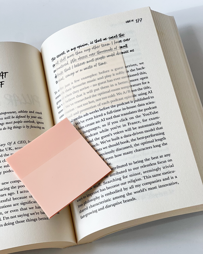 Pastel Orange Transparent Sticky Note