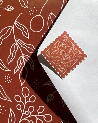 Terracota Blooms Greeting Card