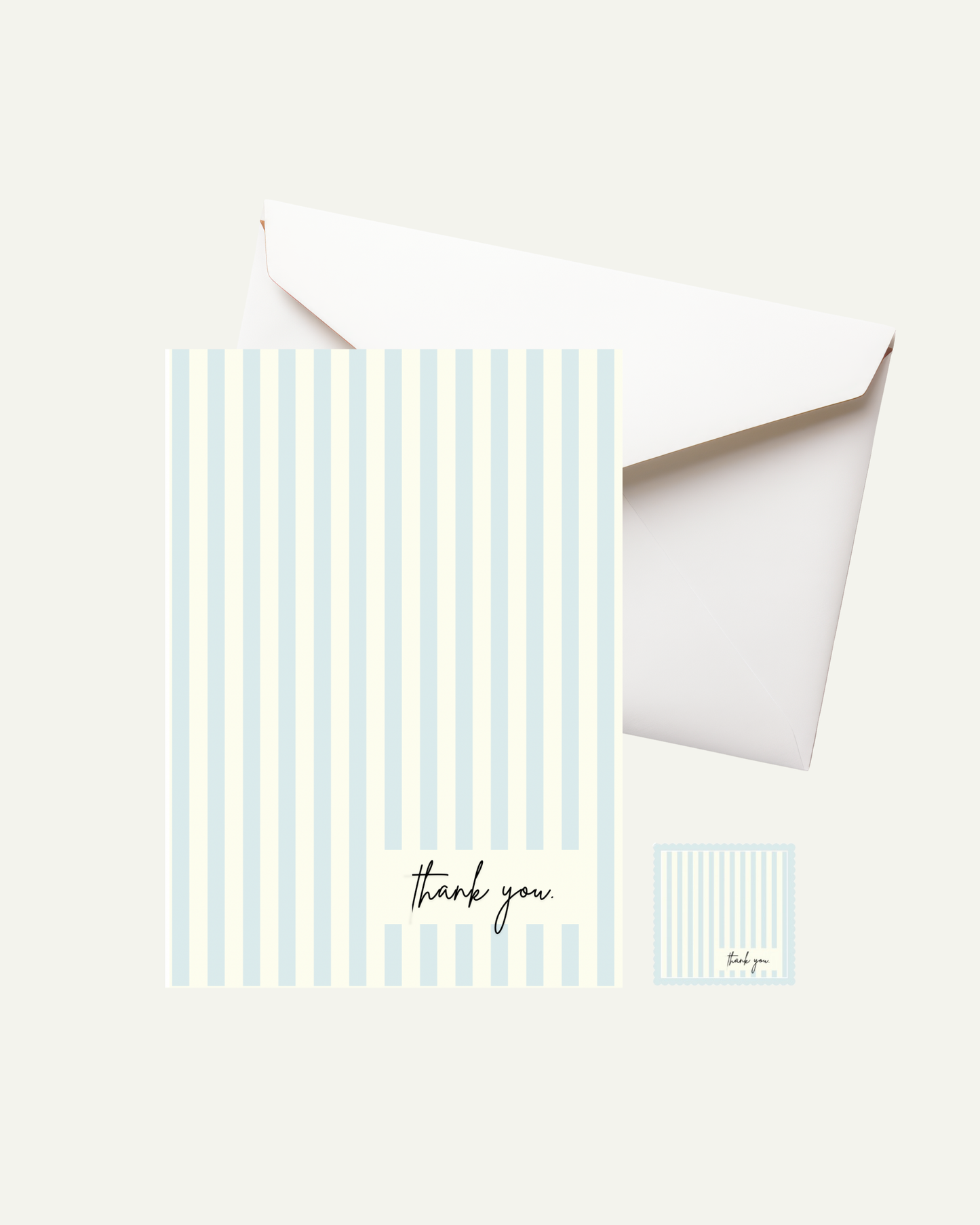 Thank you Stripes Greeting Card
