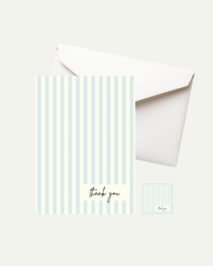 Thank you Stripes Greeting Card