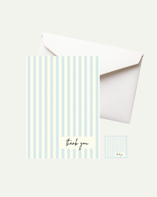 Thank you Stripes Greeting Card