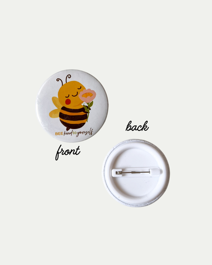 Bee Kind Button Pin