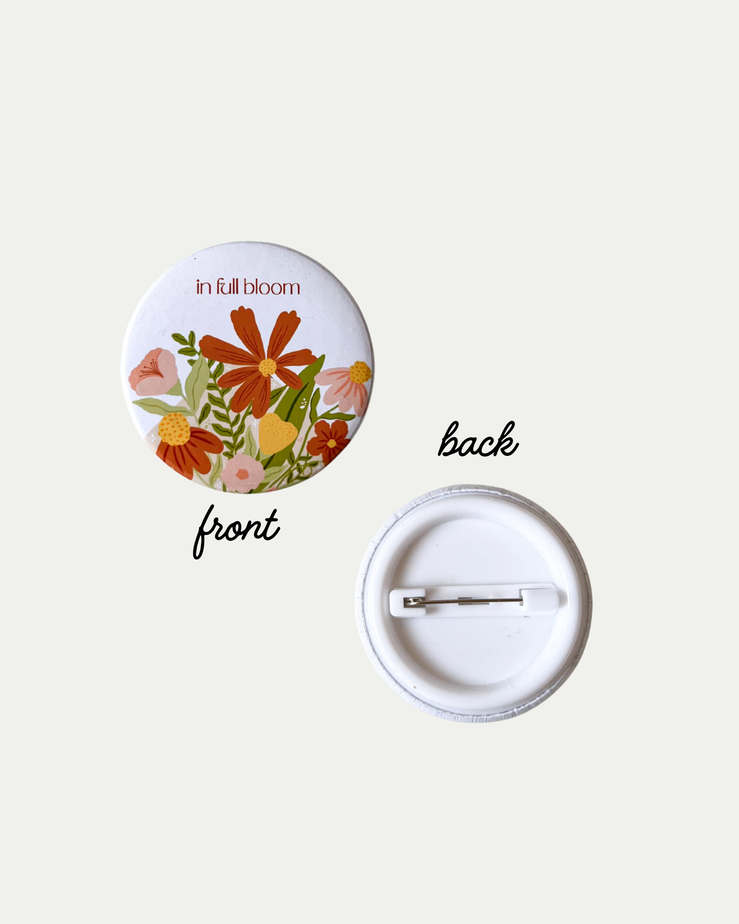 In Full Bloom Button Pin