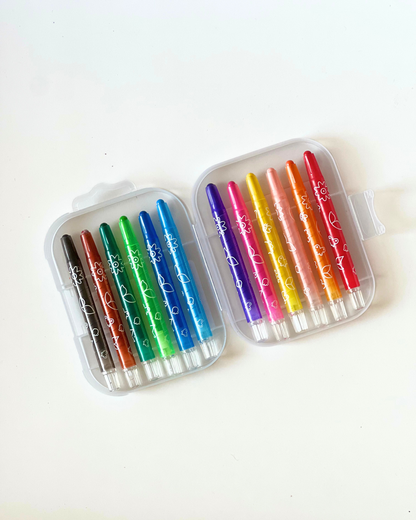 Kanairo Coloring Book & Twistable Crayons Bundle