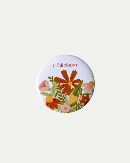 In Full Bloom Button Pin