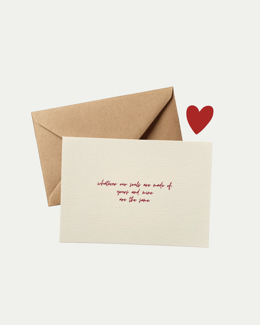 Our Souls are the Same Greeting Card