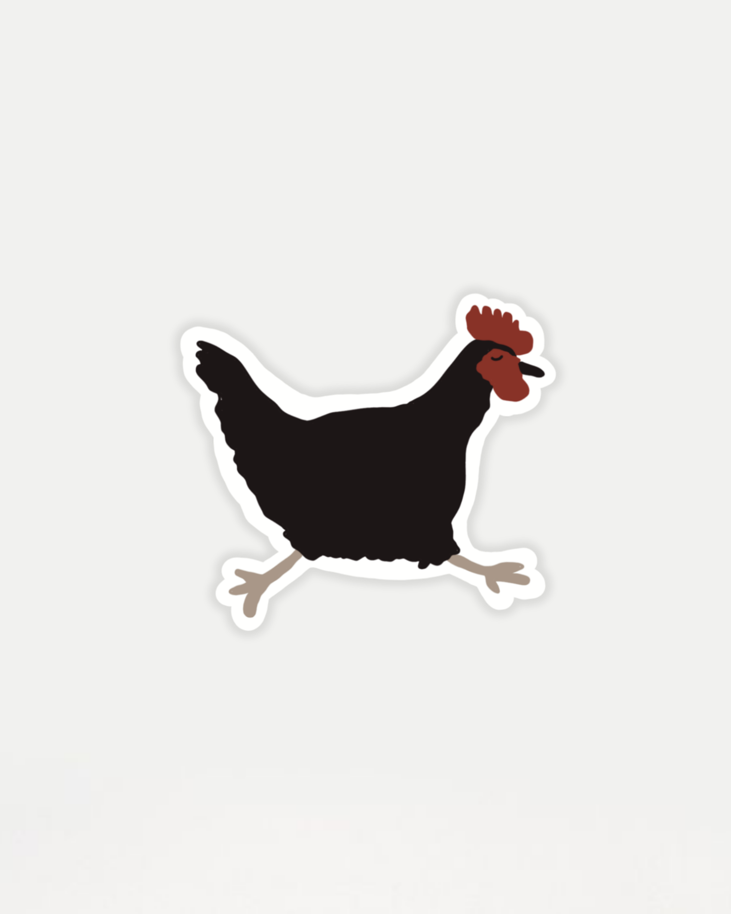 Black Hen Sticker
