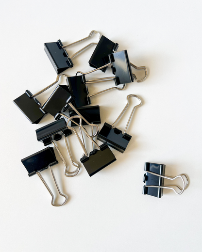 Black Binder Clips