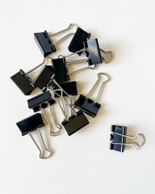 Black Binder Clips