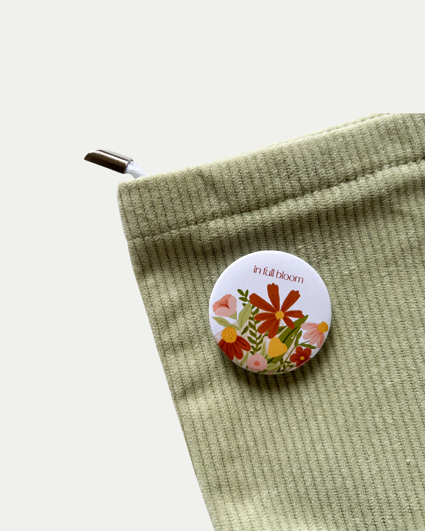 In Full Bloom Button Pin