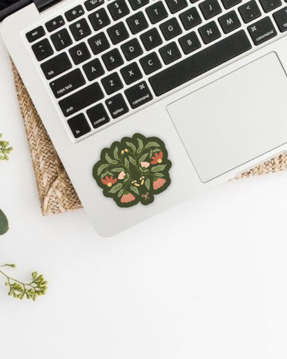 Olive Flora Sticker