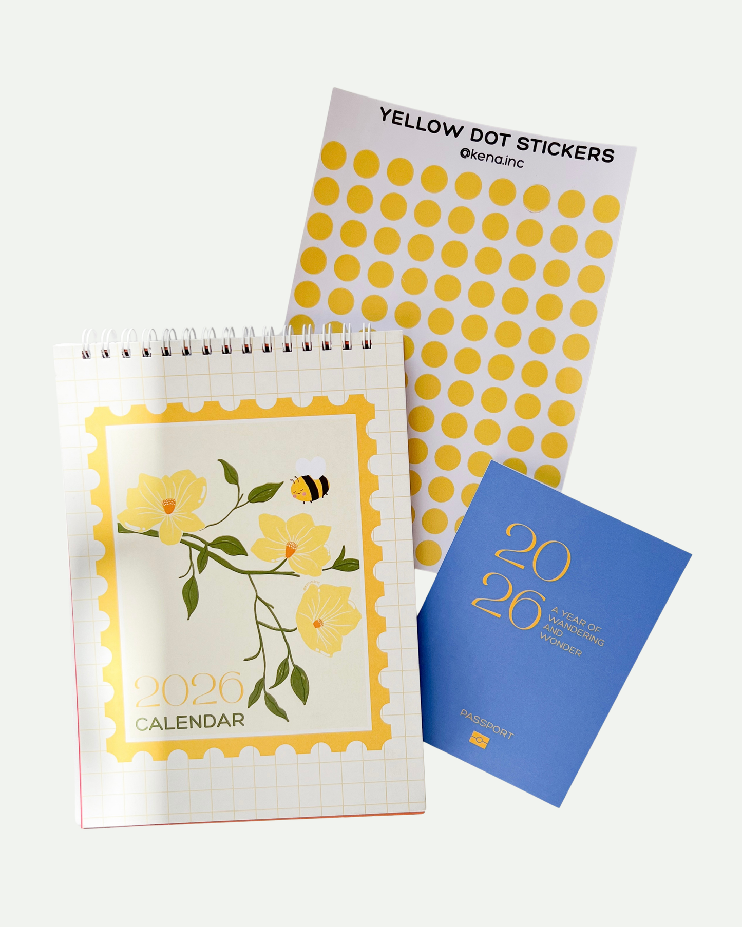 2026 Desk Calendar- follow the yellow dot