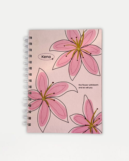 Pink Lilly Notebook