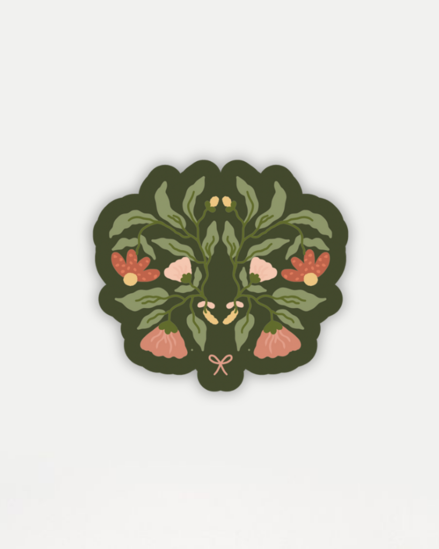 Olive Flora Sticker