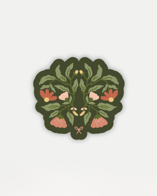 Olive Flora Sticker