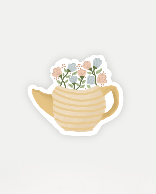 Bloom Teapot Sticker