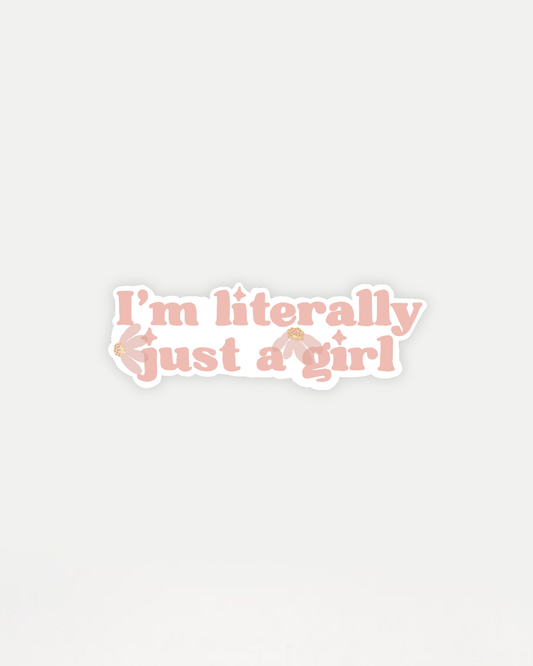 Just a Girl Sticker