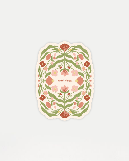 in Full Bloom Sticker