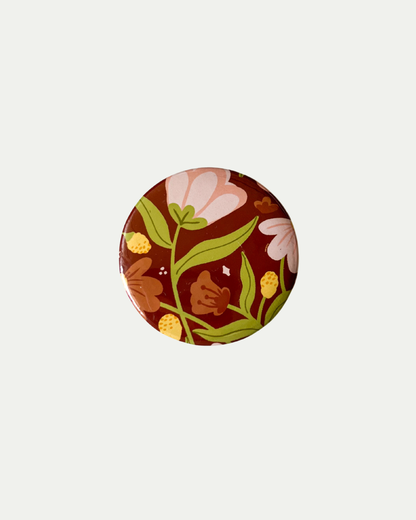 Terracotta Button Pin
