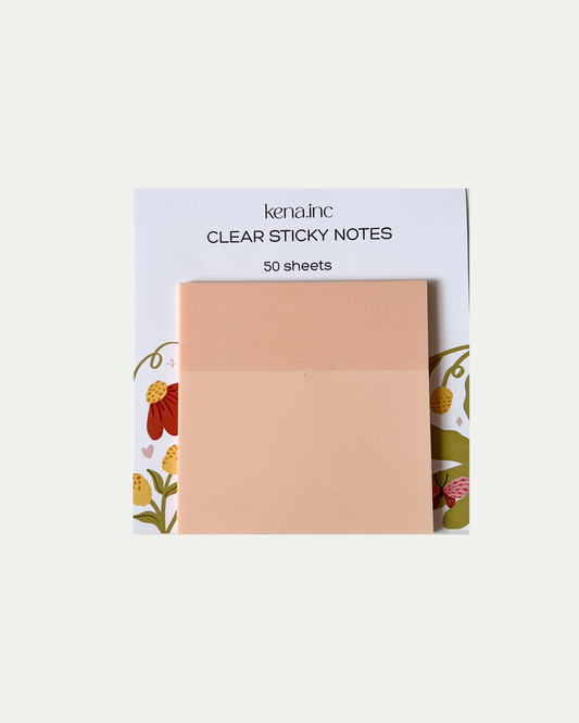 Pastel Orange Transparent Sticky Note
