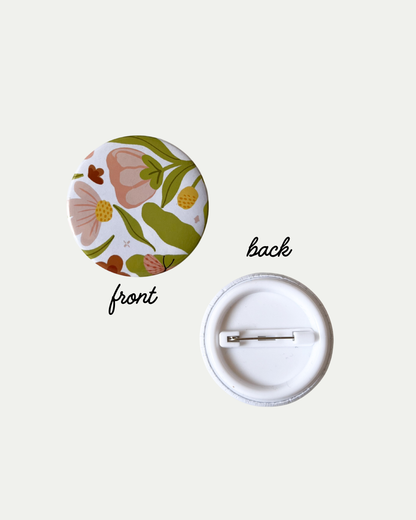 BloomFly Button Pin