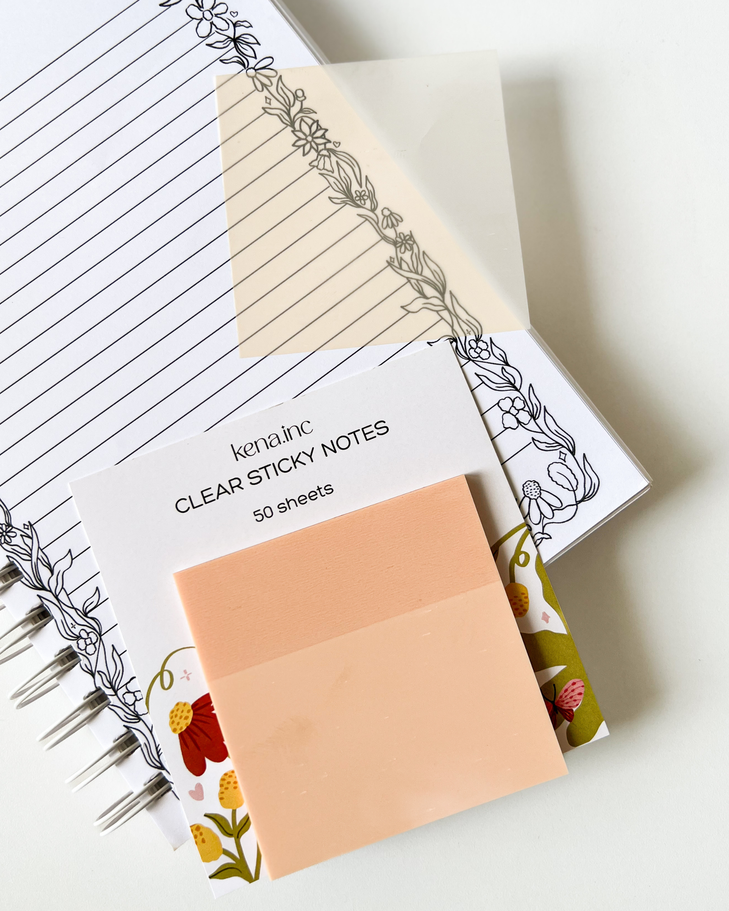 Pastel Orange Transparent Sticky Note